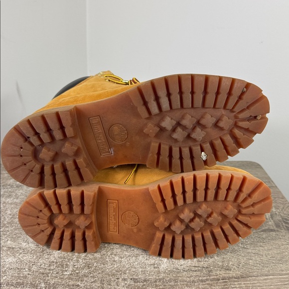 Timberland Premium 6 inch work boots wheat nubuck timbs size 8.5 good condition - Picture 9 of 9